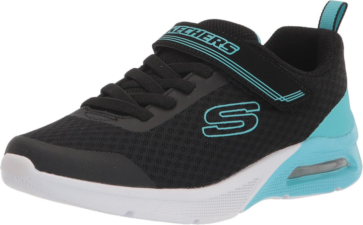 Skechers Unisex Kinder 302343l Blk Sneaker 27 EU Black Mesh Turq Trim, 27 EU Black Mesh Turq Trim