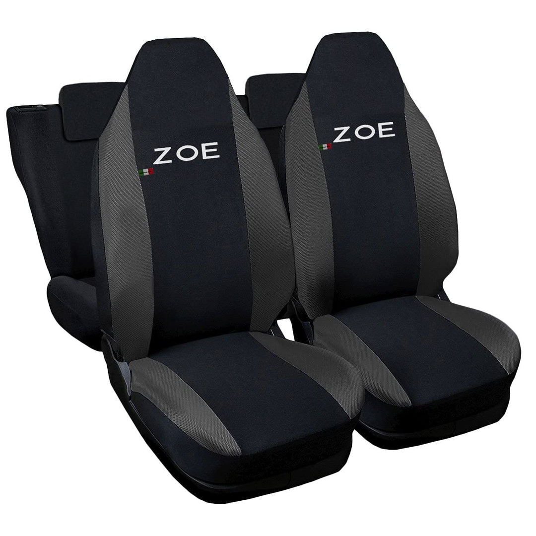 Lupex Shop Autositzbezüge kompatibel mit Zoe zweifarbig schwarz - dunkelgrau