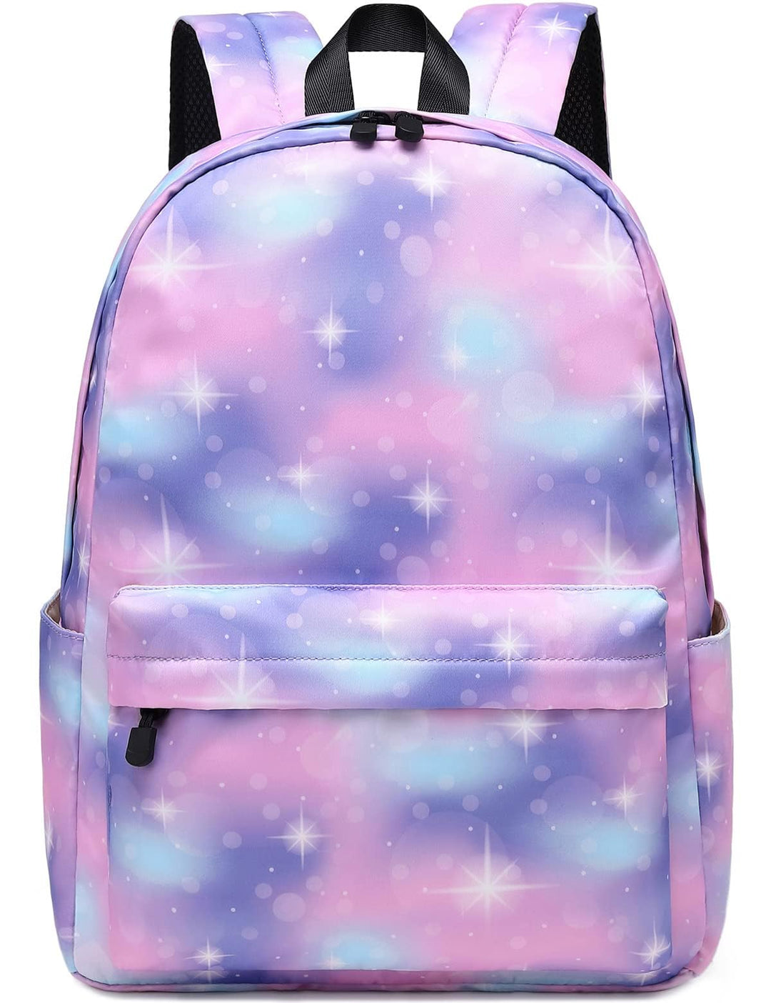 Lohol Leichter Schulrucksack für Mädchen, Kinder-Schulranzen-Rucksack mit Galaxie Aufdruck (Rosa&amp;Lil