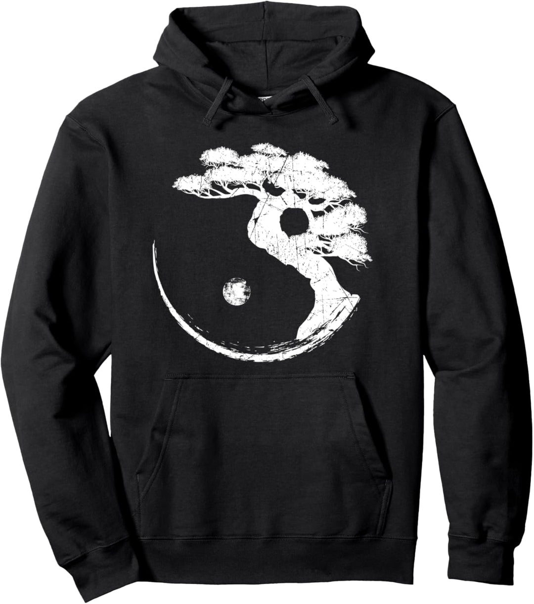 Yin Yang Bonsai-Baum Japan Buddha Zen Meditation Geschenk Pullover Hoodie