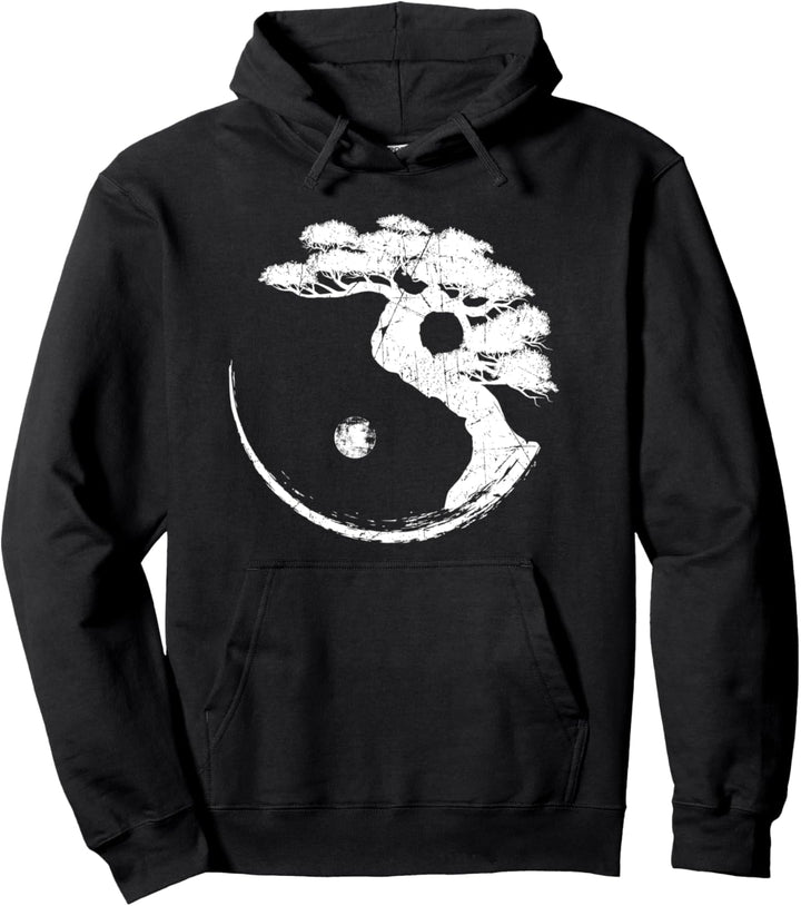 Yin Yang Bonsai-Baum Japan Buddha Zen Meditation Geschenk Pullover Hoodie
