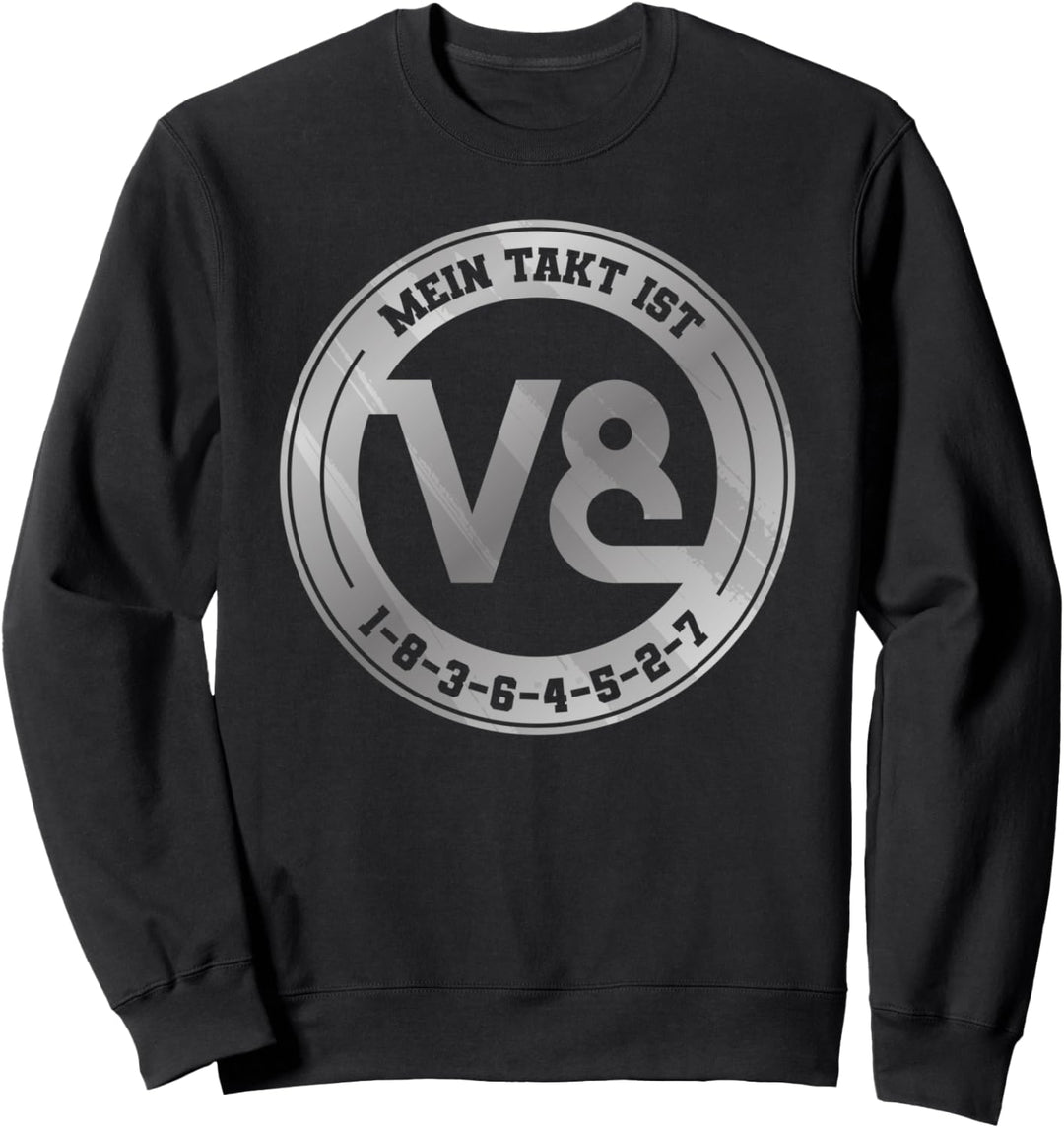V8 Motor 1-8-3-6-4-5-2-7 Achtzylinder V8 Sweatshirt