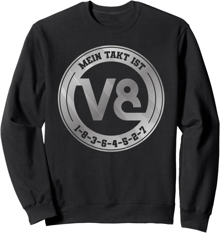 V8 Motor 1-8-3-6-4-5-2-7 Achtzylinder V8 Sweatshirt