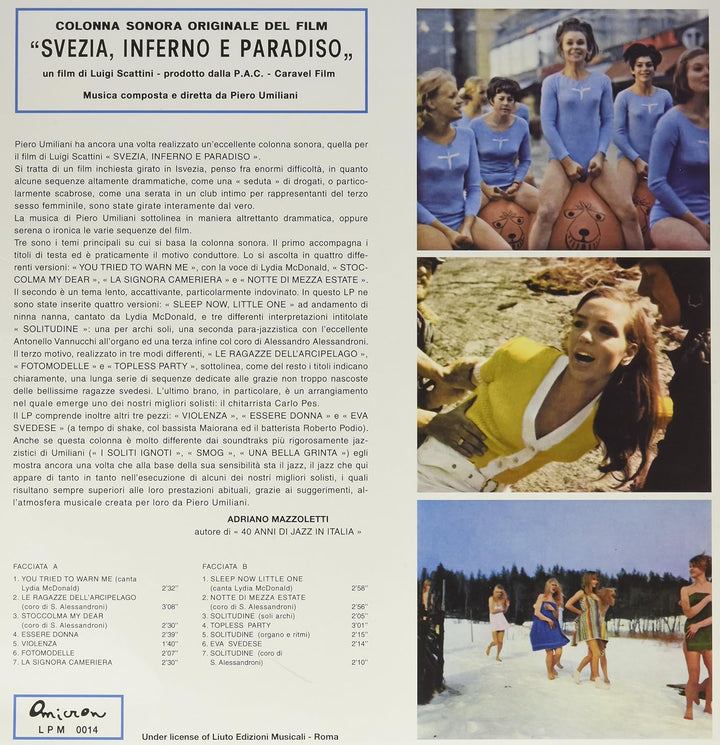 Svezia Inferno E Paradiso (Sweden: Heaven and Hell) (Original Soundtrack), Vinyl