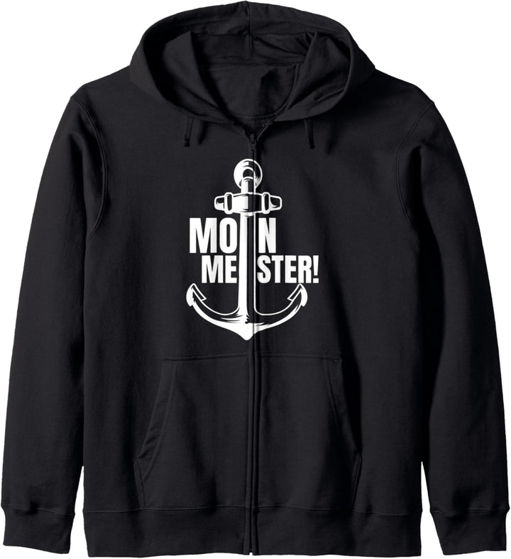 "Moin Meister!" Spruch Nordisch Norden Hamburg Ostsee Trend Kapuzenjacke