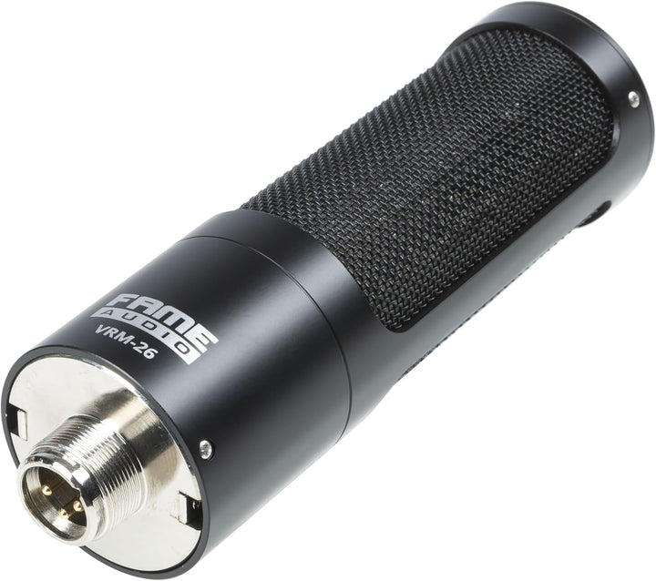 Fame Audio VRM-26 Bändchenmikrofon, Schwarz, 20-18.000Hz Frequenzbereich, 2.5 mV/Pa Empfindlichkeit,