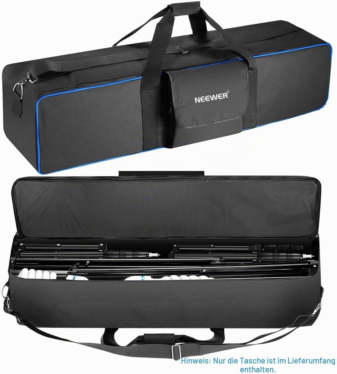 Neewer Grosse Tragetasche für Fotostudio-Beleuchtung Schwarz und Blau, Schwarz und Blau