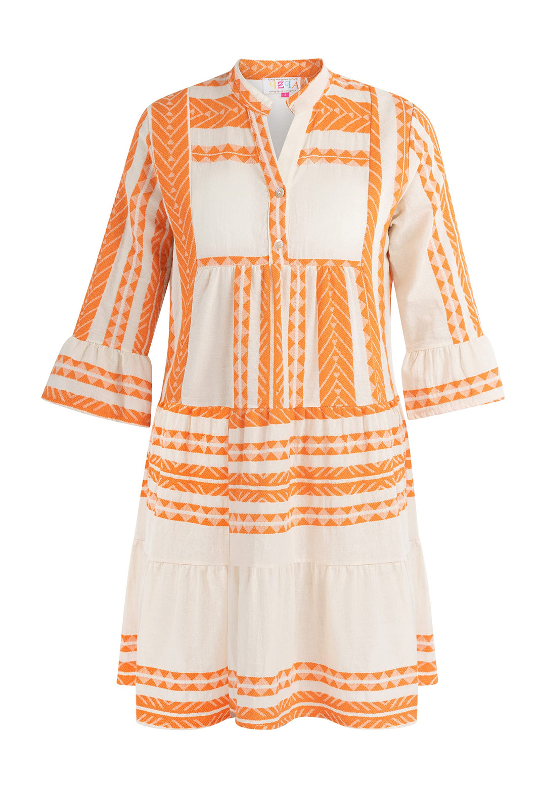IZIA Damen Sommerkleid Mahisha Dress, Orange