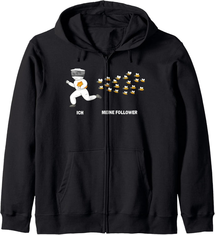 Ich Und Meine Follower Bienen Zucht Parodie Honig Imker Kapuzenjacke