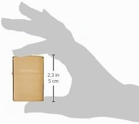 Zippo 204B Messing, 1 x 3,5 x 5,5 cm Brushed Brass, Brushed Brass