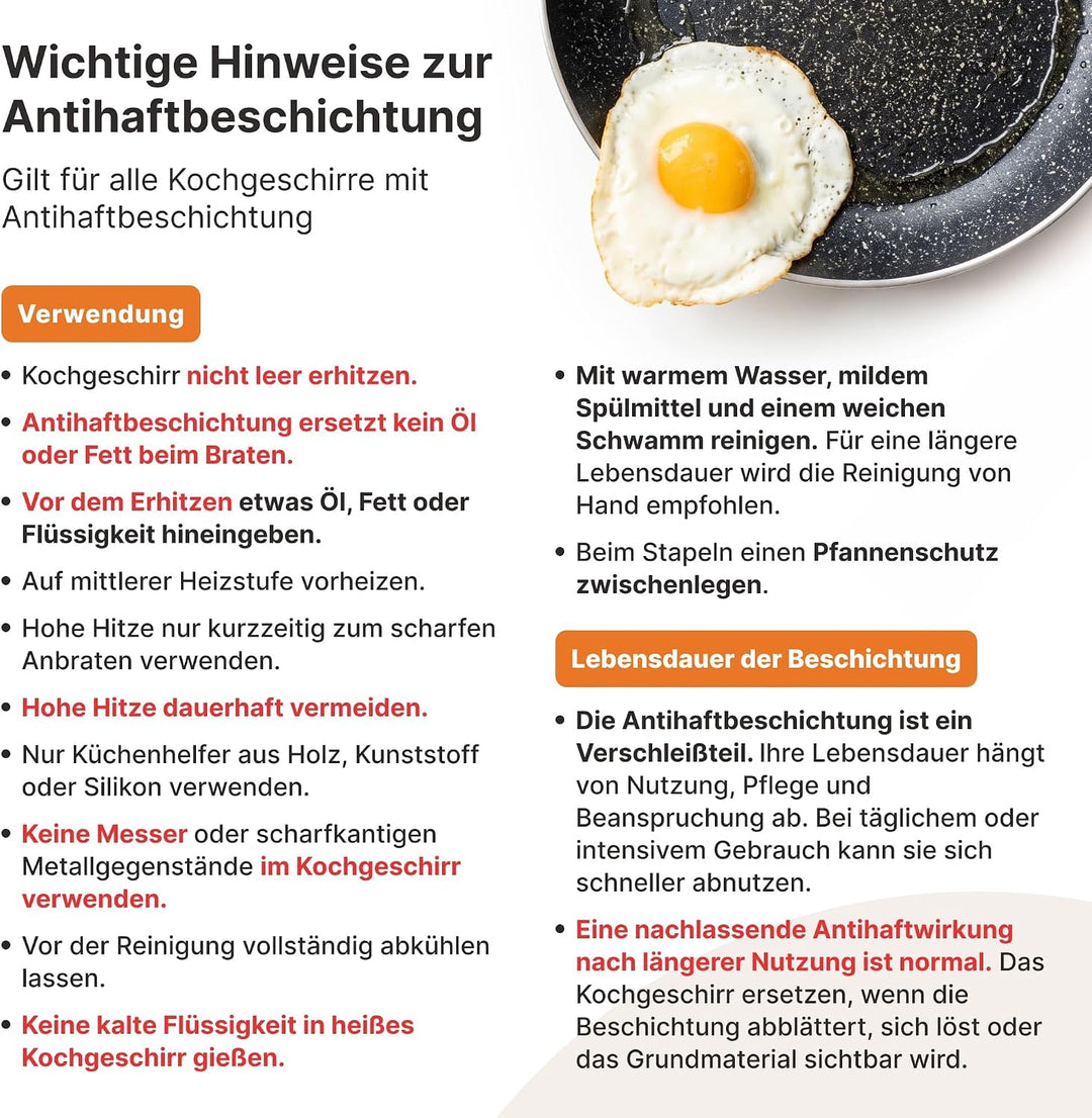 Kochtopf 10 L Suppentopf Aluminiumguss Antihaft Milchtopf Induktion Schmortopf 32 cm mit Glasdeckel
