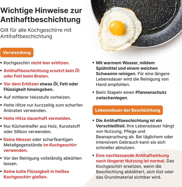 Kochtopf 2,4 L Suppentopf Aluminiumguss Antihaft Milchtopf Induktion Schmortopf 20 cm mit Glasdeckel