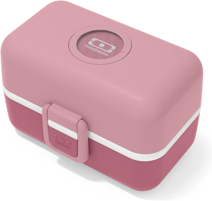 monbento - Blush Kinder Lunchbox Set - Mit Brotdose MB Tresor mit 3 Fächern, Isotherme Flasche MB Po