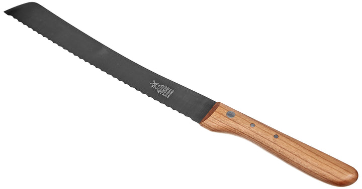 Herder Brotmesser 22,5cm Wellenschliff, Kirsche, Stahl, Braun, 34.5 x 2 x 2 cm