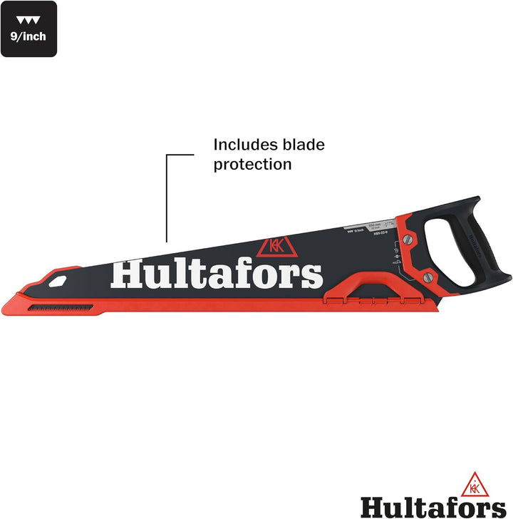 Hultafors Handsäge HBX-22-9, 590903, Handsäge mit Pulverbeschichtung und praktischem Klingenschutz (