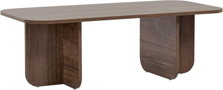 Eleganter Couchtisch in Walnuss, 120 x 60 x 41 cm | 100% melaminbeschichtete Spanplatte, 18 mm dick