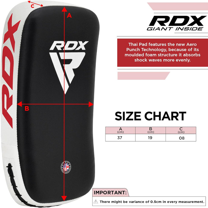 RDX Schlagpolster zum Kampfsport, Curved Trittschlagpolster Kickboxen, Muay Thai Training, Maya Hide