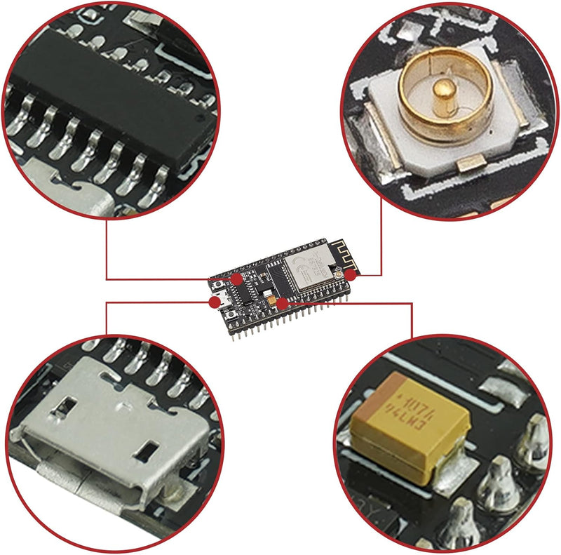 AZDelivery 3 x NodeMCU ESP32 S Kit Bluetooth Audio BLE MCU-Module Development Wifi Board mit 2,4-GHz