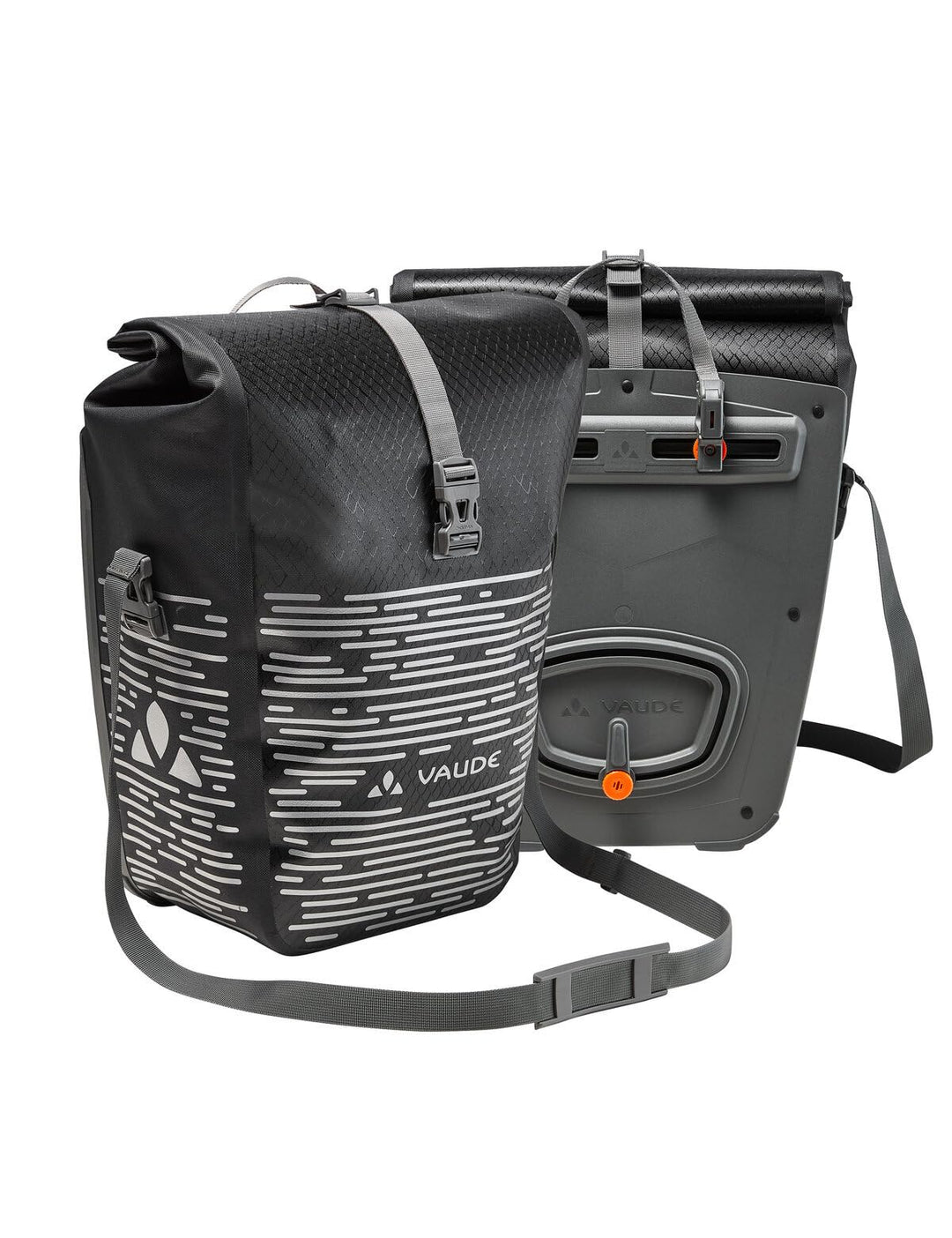 VAUDE Aqua Back Luminum II - Fahrradtasche - 2 Hinterradtaschen (2x24 Liter) - wasserdicht - Made in