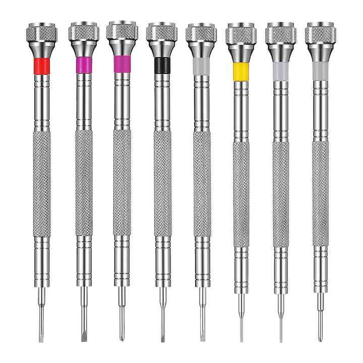 8 Stück Präzisions Schraubendreher, Juwelier Schraubendreher Set, Uhren Reparatur Schraubendreher Se