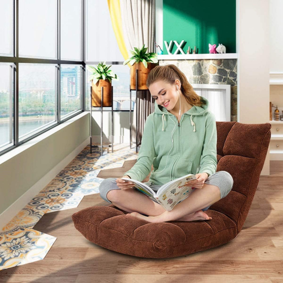 RELAX4LIFE Bodenstuhl Klappbar, Bodensessel mit Verstellbarer Rückenlehne &amp; Liegefunktion, Bodensitz
