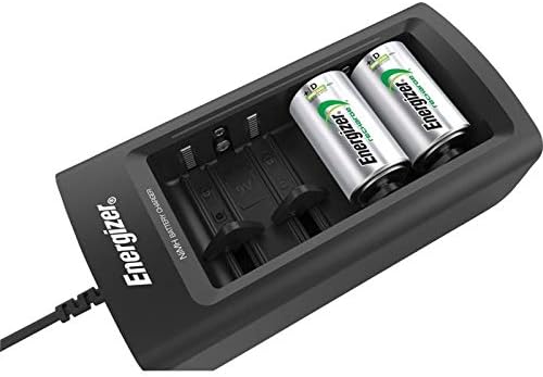 Energizer Original-Universalladegerät für AA/Micro/E-Block (9 V) Baby- und Monoakkus, Verpackung kan