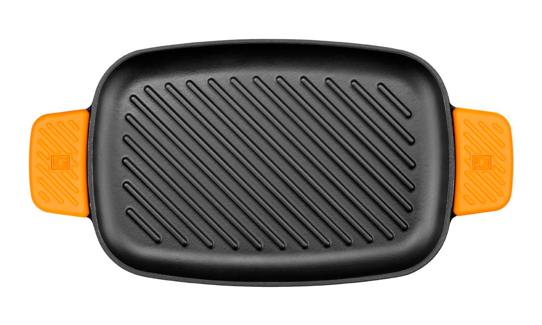 BRA Efficient Iron - Grillpfanne Grill rechteckig 35 cm Grill rechteckig Mit Streifen, Grill rechtec