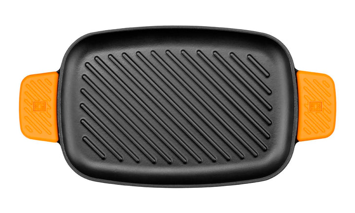 BRA Efficient Iron - Grillpfanne Grill rechteckig 35 cm Grill rechteckig Mit Streifen, Grill rechtec