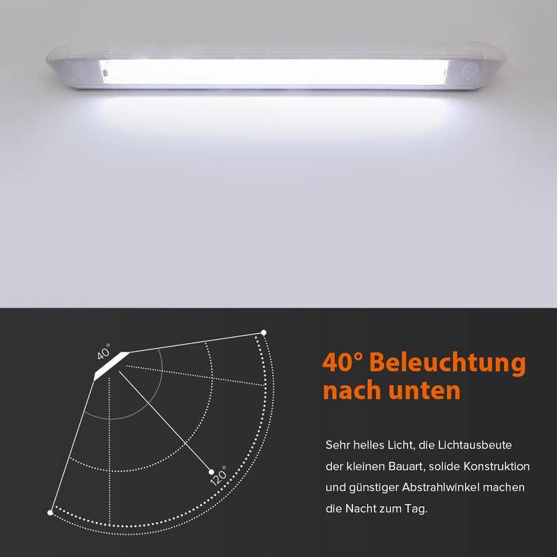 Dream lighting Vorzeltleuchte LED Wohnmobil Wohnwagen 12v Aussenwandleuchte IP66 Aluminium Weiss 55C