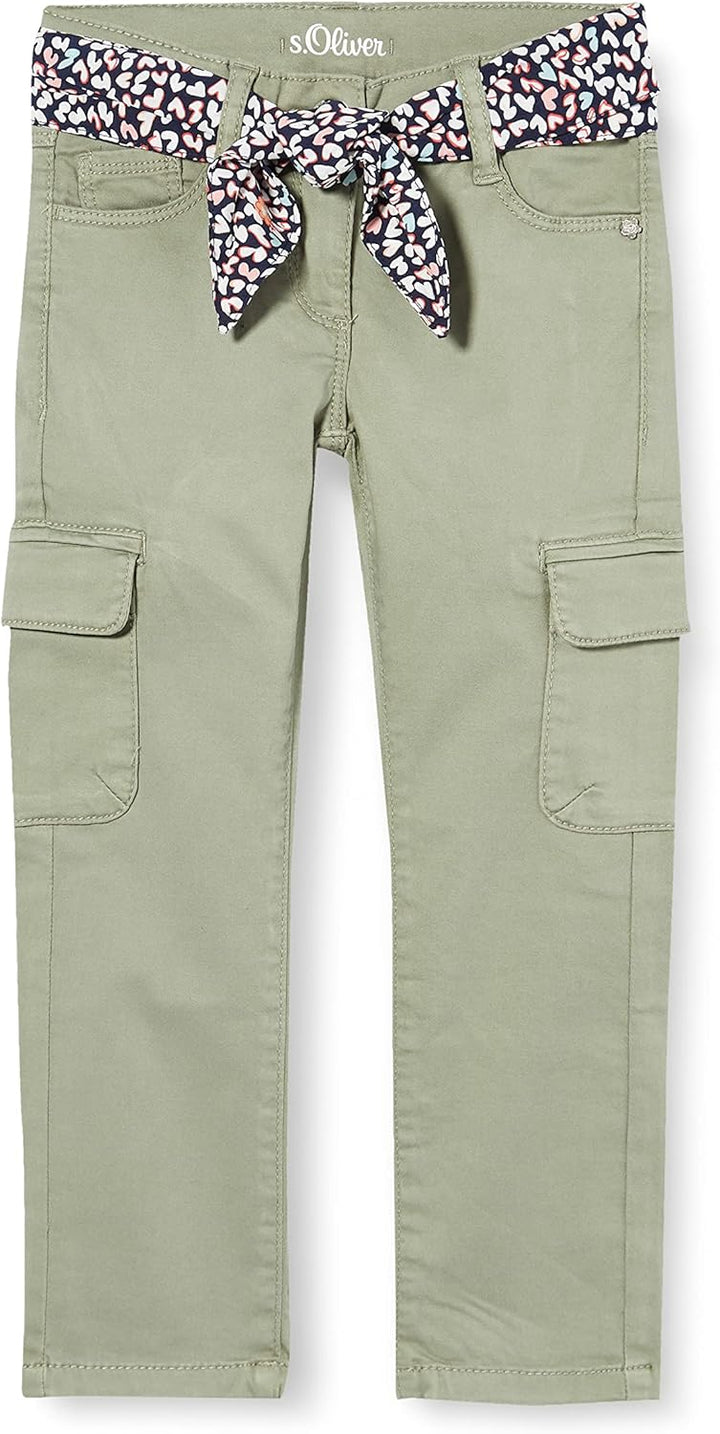 s.Oliver Mädchen Hose Lang Kathy Pants 92 Khaki, 92 Khaki