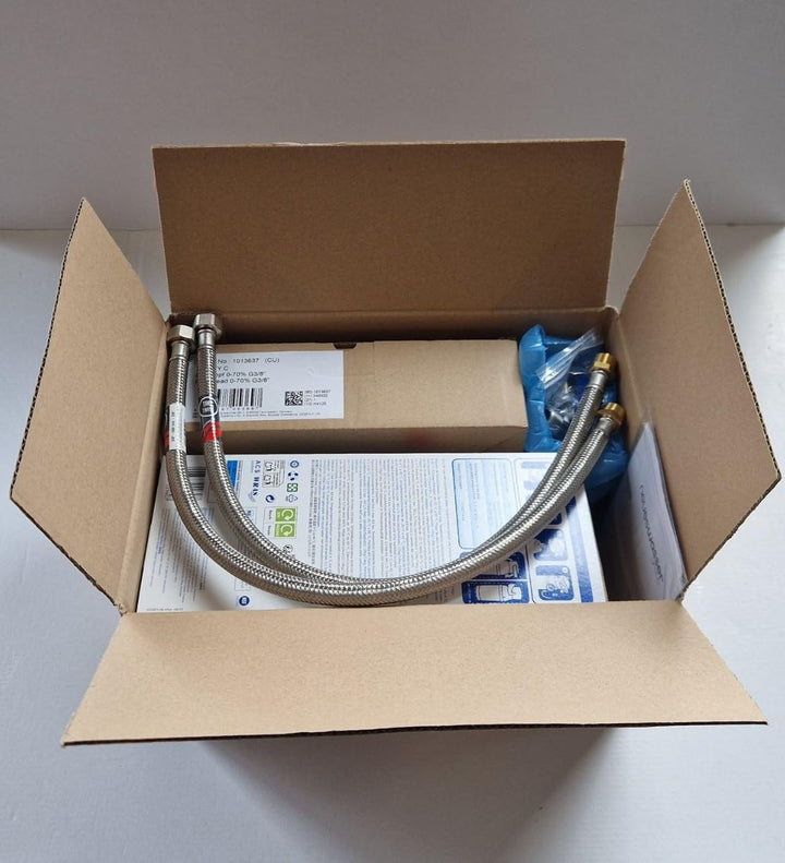 Untertisch-Wasserfilter: BRITA Filter-Kopf, BRITA Filter P1000, Flexschlauch, Eckventil-Adapter