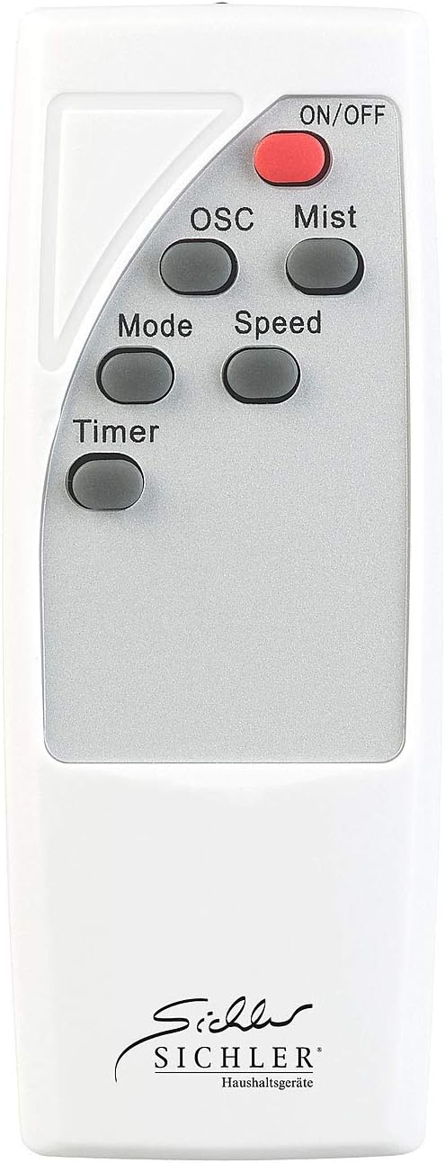 Sichler Haushaltsgeräte Ventilator Wasser: Stand-Sprühnebel-Ventilator mit Oszillation, WLAN, App, T