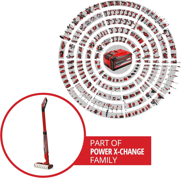 Einhell Akku-Hartbodenreiniger CLEANEXXO Power X-Change (18 V, 290 mm Bürstenwalze, BOOST-Modus, Sel