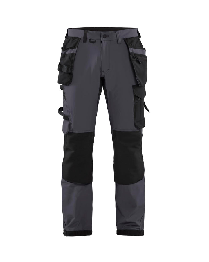 Blaklader 152216459699D112 4-Wege Stretch Handwerker Arbeitshose, Mittelgrau/Schwarz, Grösse D112