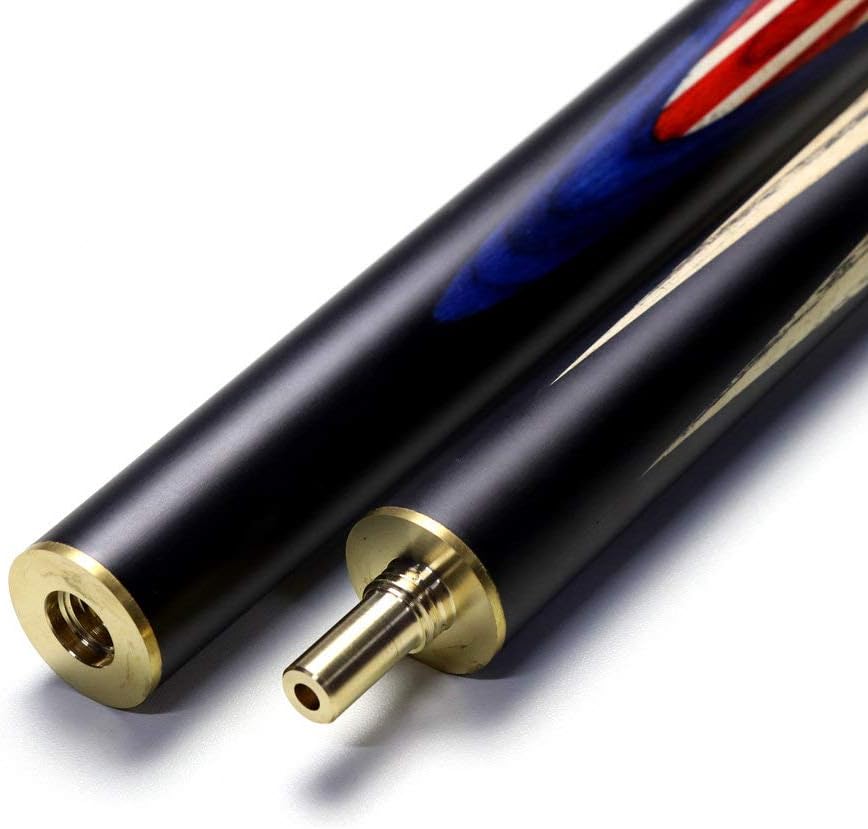 CUESOUL 57 "Handcraft 3/4 Ebenholz Snooker Queue mit Union Jack Flag Design CSSC-GQ-1, CSSC-GQ-1