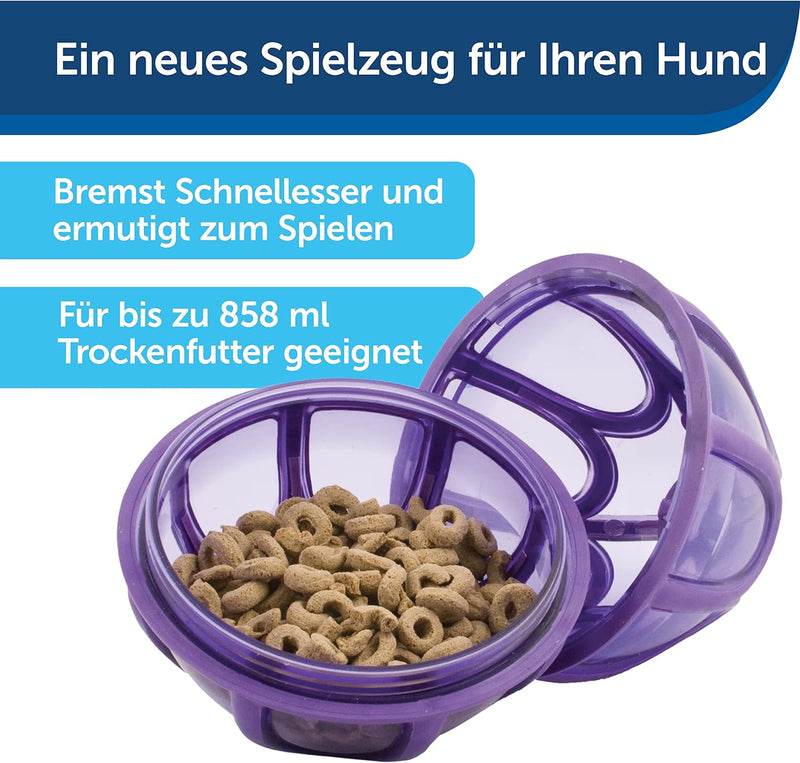 PetSafe Kibble Nibble Hunde-Snackspielzeug für Leckerlis und Trockenfutter, Spülmaschinenfest, BPA-f