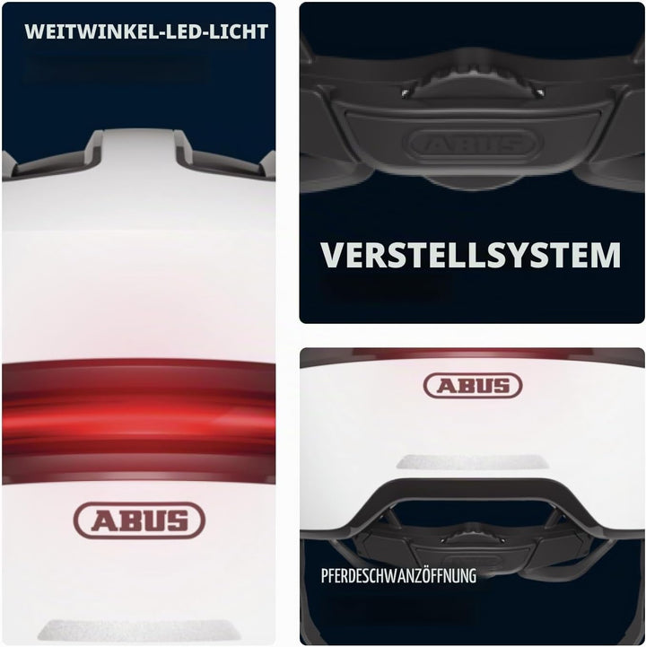 ABUS Urban Helm HUD-Y - mit magnetischem, aufladbarem LED-Rücklicht &amp; Magnetverschluss - cooler Fahr
