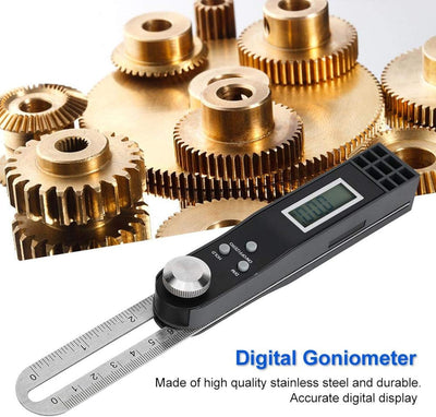 Digitaler T-Winkelmesser Universalwerkzeug T-Schräglehre Winkelmesser Digitaler Goniometer mit LCD-V