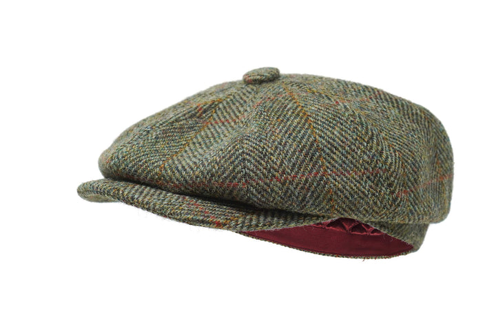 Borges & Scott Herren Schiebermütze Lomond Schirmmütze Newsboy 56 Feld Fischgrätenmuster, 56 Feld Fi