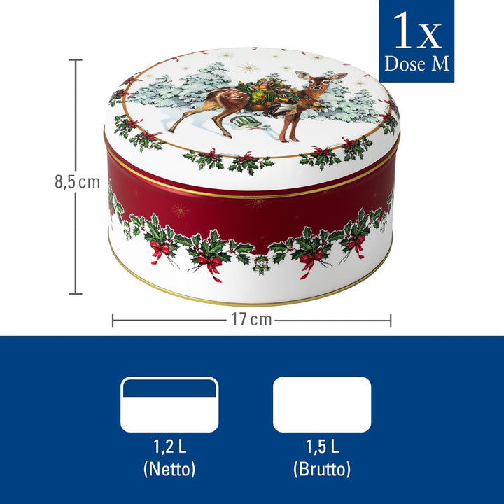 Villeroy & Boch – Winter Collage Accessoires Gebäckdosen Set 3 teilig Weihnachten, Dosen, Keksdosen,