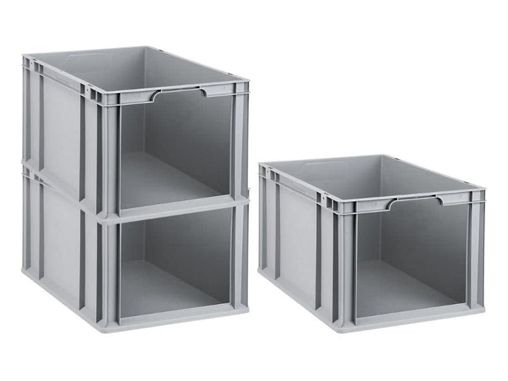 SuperSparSet 3x Eurobox NextGen Store | HxBxT 32x40x60cm | 65 Liter | Front offen | Eurobehälter, Tr
