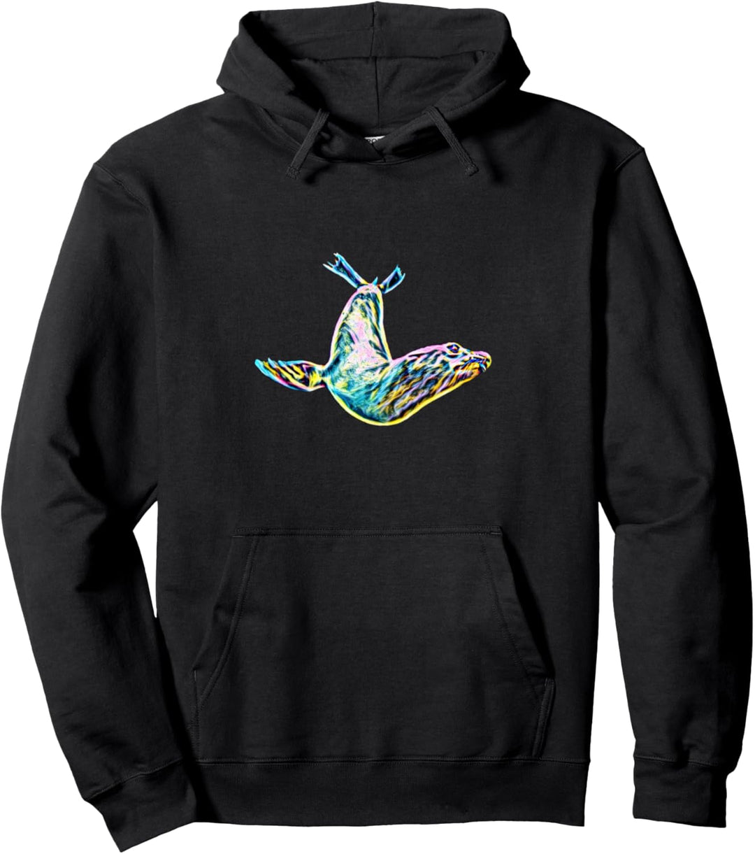 Seerobbe Seehunde Seelöwen Tiermotiv Design Robben Pullover Hoodie
