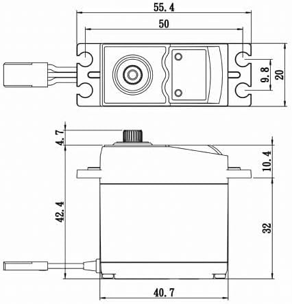 SAVOX Servo Standard Digital 16kg-0.18s - SX-SC-0251MG+