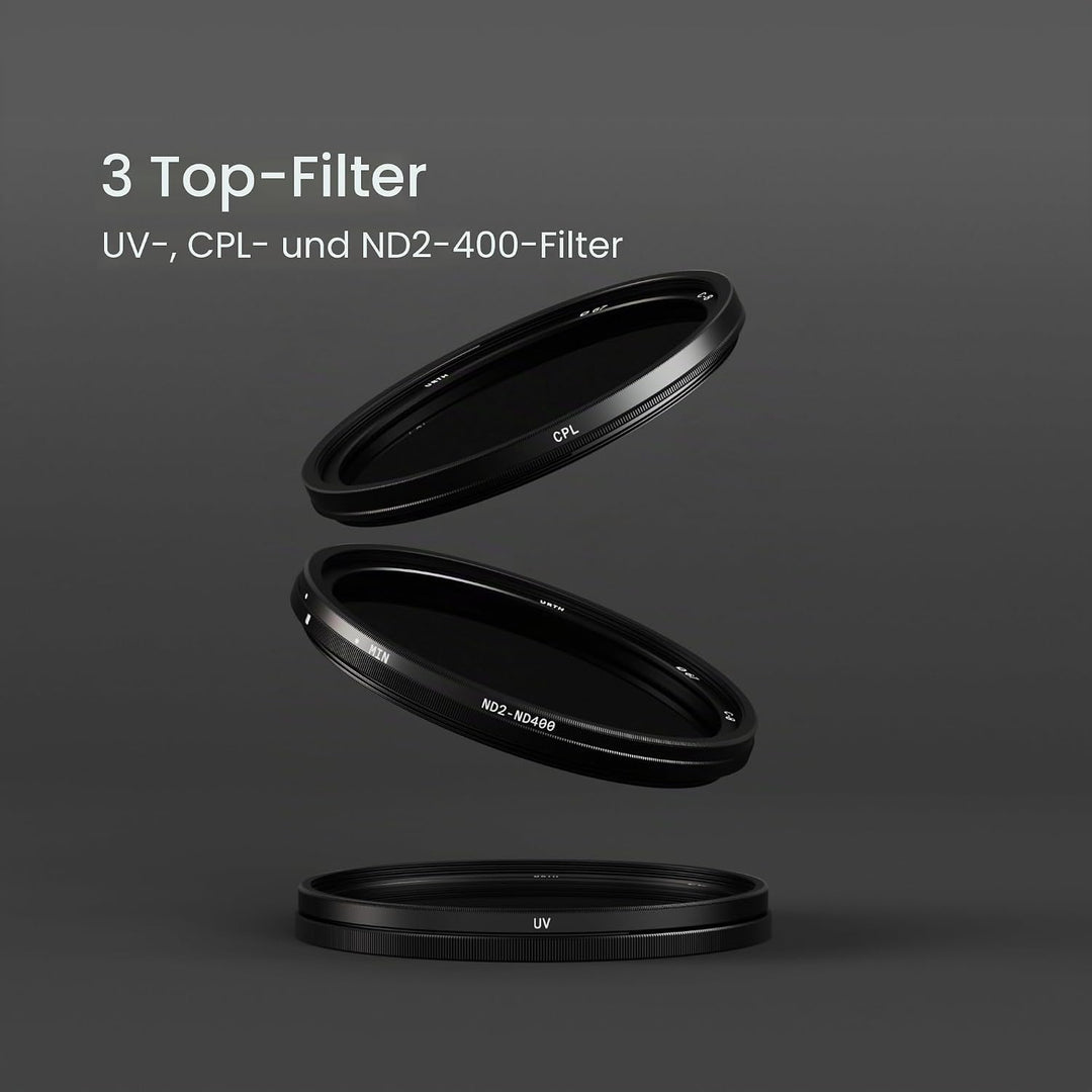 Urth 67 mm UV, Polfilter (CPL), ND2-400 Filter Kit 67mm, 67mm