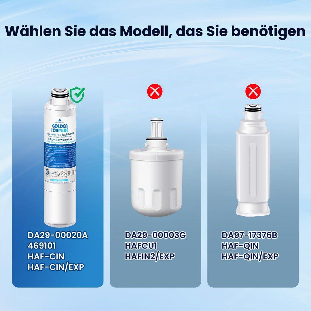 Kühlschrank Wasserfilter Ersatz für Samsung DA29-00020B, DA29-00020A, HAF-CIN/EXP, 46-9101, RF28HMED
