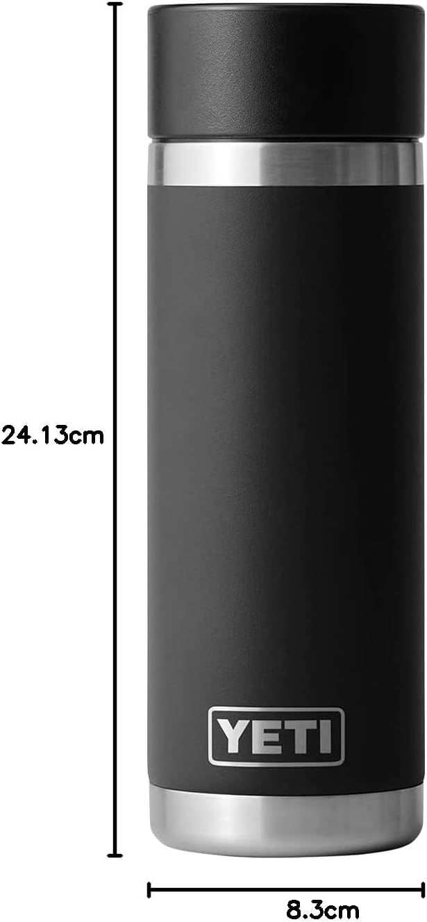 YETI Rambler Flasche mit hotshot-verschluss, Black, 18oz (532ml), Black