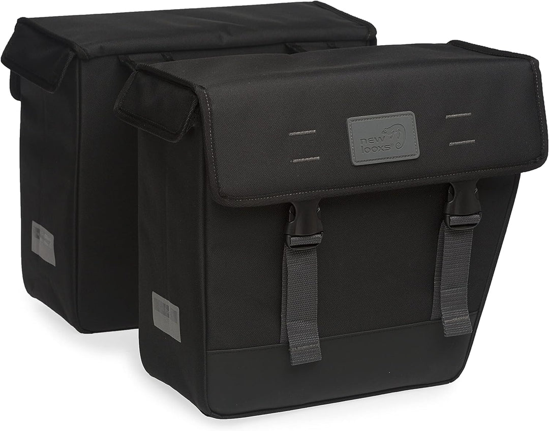 New Looxs Origin Double Hybrid Gepäckträgertasche, Black, 36 x 33 x 15 cm 36 x 33 x 15 cm Schwarz, 3
