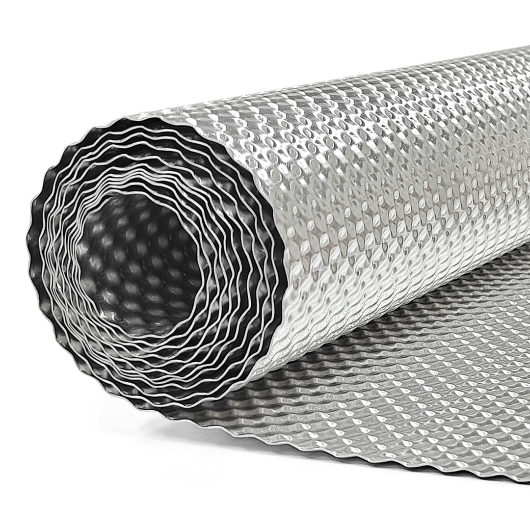 1Rolle 200 * 40cm geprägt Hitzeschutzblech aus Aluminium, hitzebeständiges Hitzeschild/Isolierung/Sc