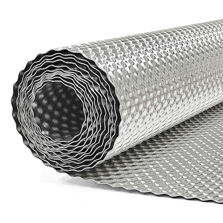 1Rolle 200 * 40cm geprägt Hitzeschutzblech aus Aluminium, hitzebeständiges Hitzeschild/Isolierung/Sc