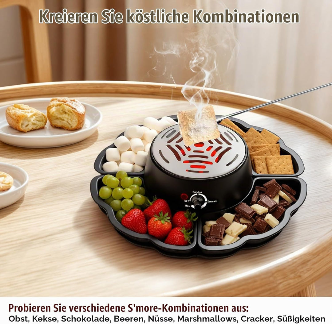 2-in-1 Smores Maker &amp; Schokoladenfondue Set – S&